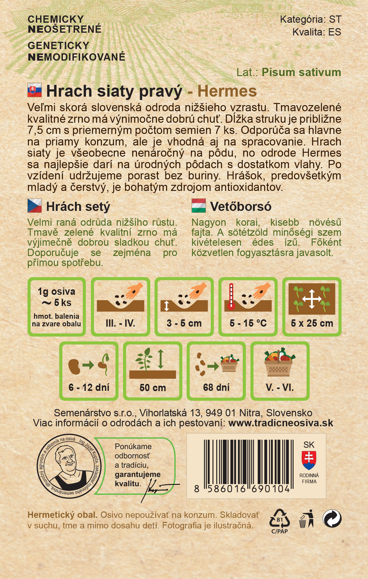 Hrach siaty pravý – Obrázok 2