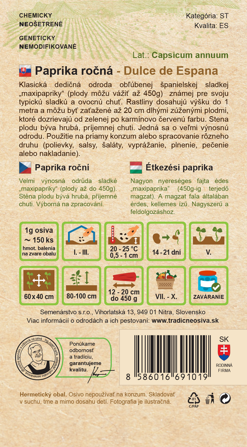 Paprika ročná – Obrázok 2