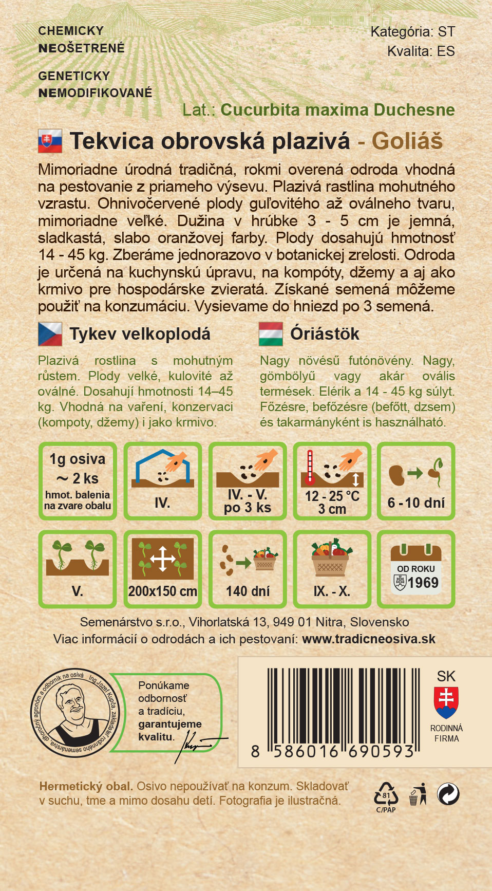 Tekvica obrovská – Obrázok 2