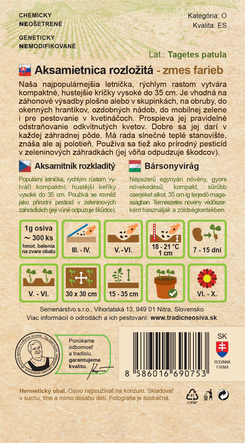 Aksamietnica rozložitá – Obrázok 2